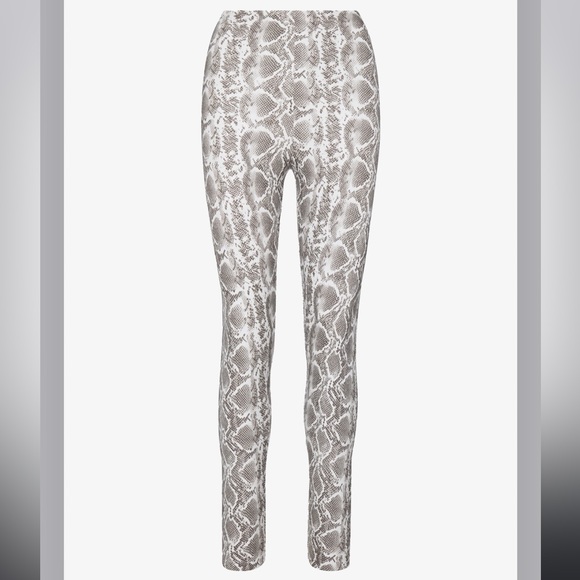 ☑️Commando Faux Leather Perfect Leggings White Snake Animal M - Picture 5 of 10